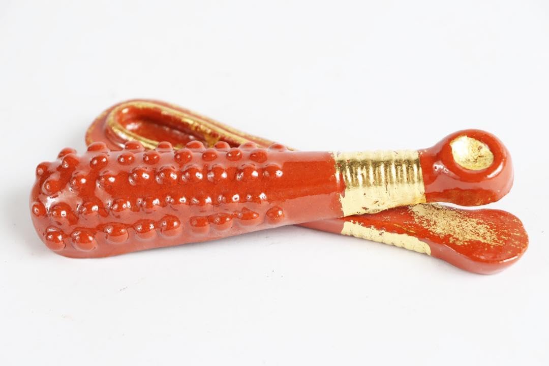 茶道具 川嵜和楽 鬼の忘れ形見 香合（赤）共箱 茶道具 川嵜和楽 鬼の忘れ形見 香合（赤）共箱 茶道具 川嵜和楽